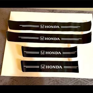 Honda Logo threshold protector in white & black NWT
